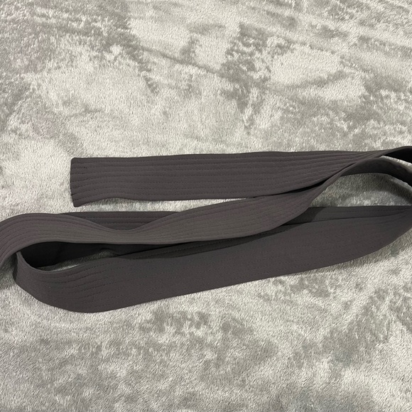 Aritzia tie front pants size 0 | Peppercorn gray - Picture 3 of 4